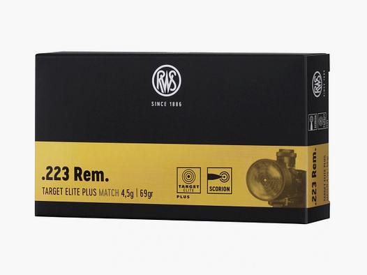 RWS 2411868 Target Elite Plus .223 Rem. Scorion 4,5g 69grs. Vollmantel