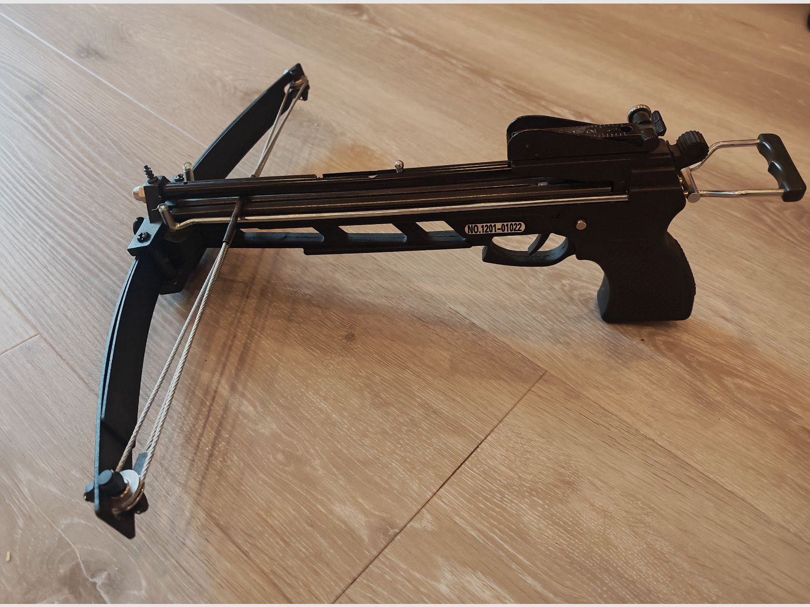 Crossfire II pistol crossbow for 6mm balls, fish arrows, and bolts