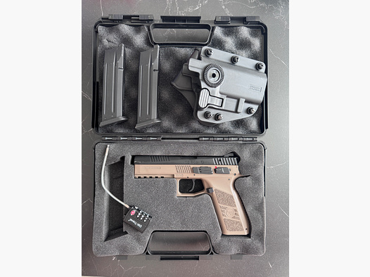 ASG CZ P-09 Blowback Metall, Full Set inkl. Holster 