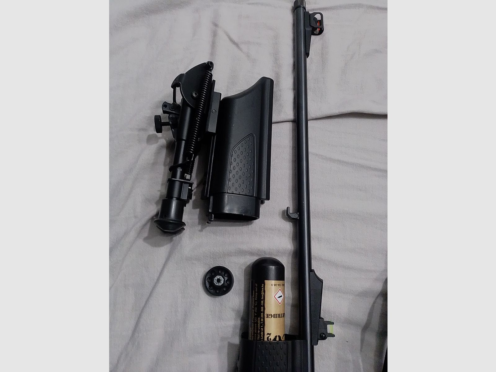 1 x Airmagnum Hämmerli 4,5mm CO2 Gewehr Tasche 2 Magazine Nördlingen Neuwertig