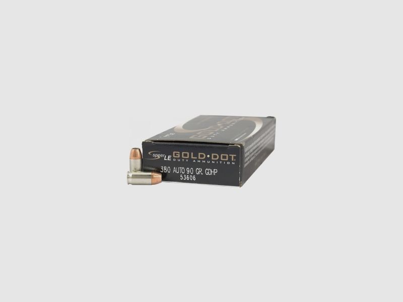 Speer Gold Dot .380 ACP 90GR GDHP 50 Patronen