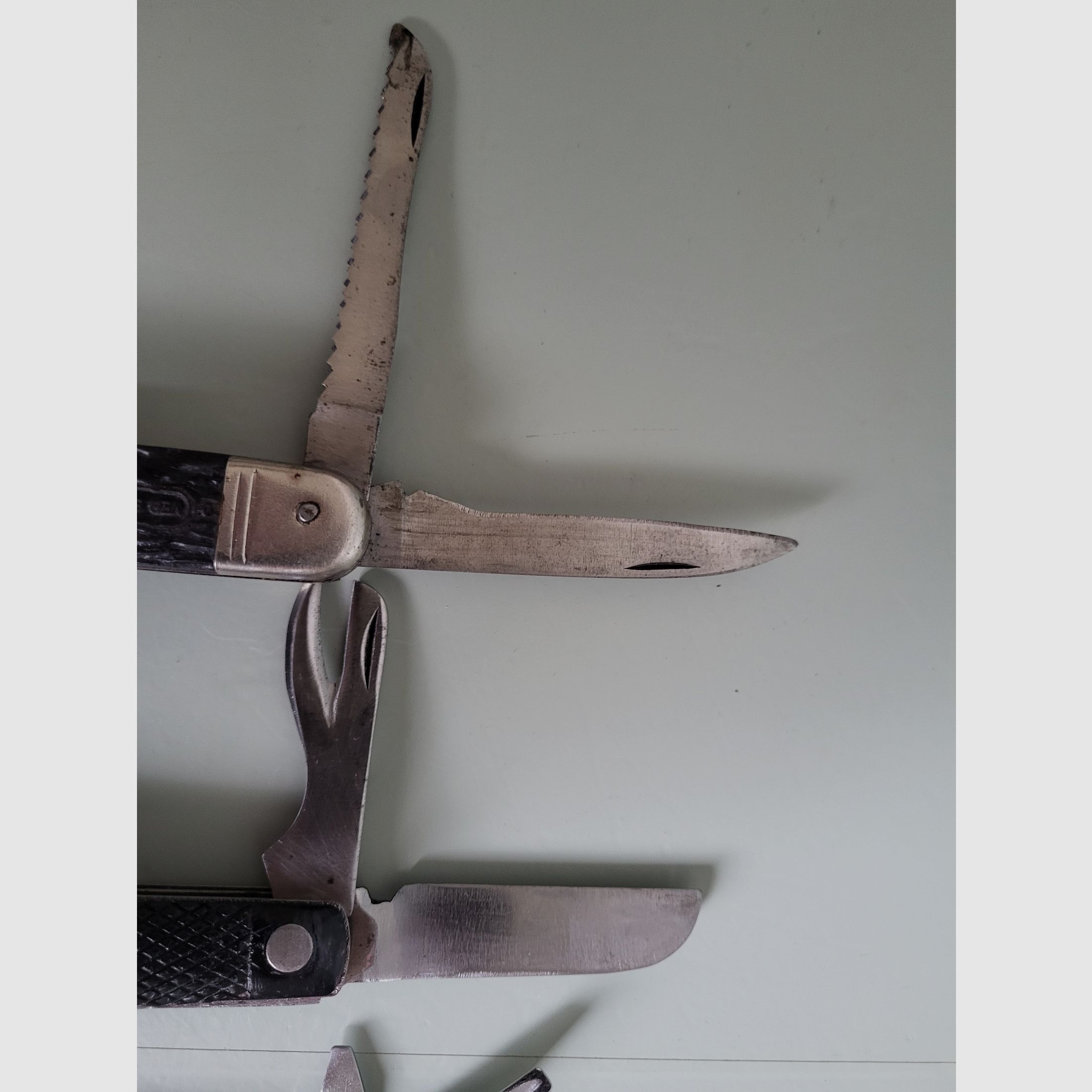 Militare - Soldati - Kriegsmarine Coltello da tasca - Coltello pieghevole - 2° G.M. - Germania - U.S - Inghilterra - anni 1943