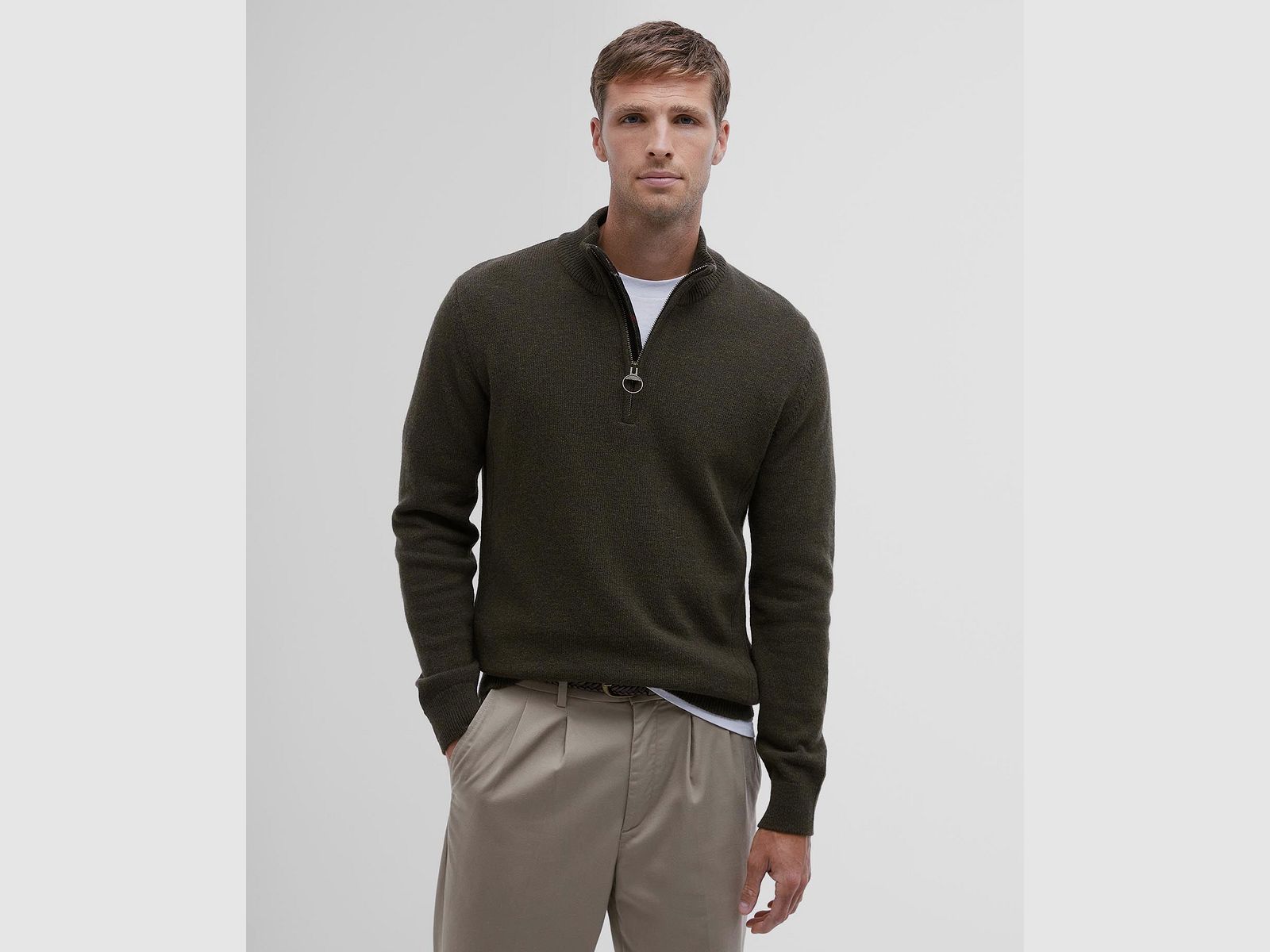 BARBOUR SWEATER HOLDEN HALF ZIP, image 4 of 4