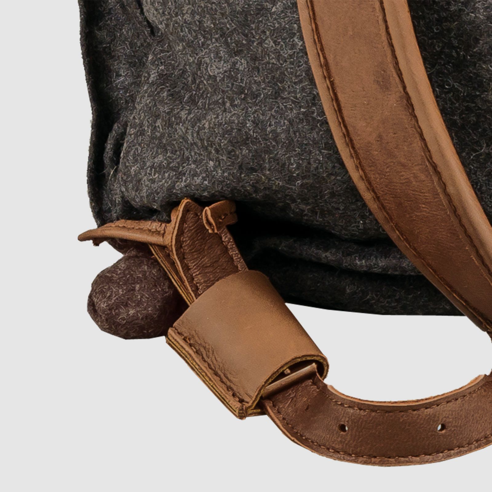 Rucksack Loden de Luxe mit Elch-Leder
