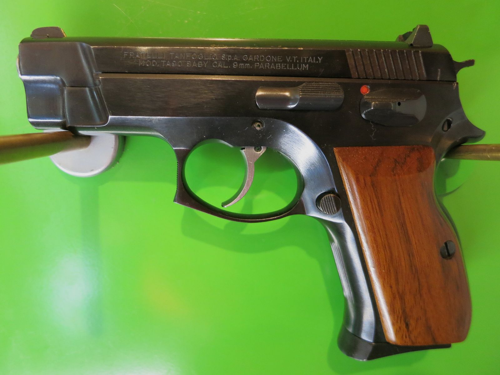 Tanfoglio TA90 Baby, półautomatyczny. Samopowtarzalny pistolet sportowy, mały i poręczny klasyk do samoobrony, kaliber 9 × 19 mm, bez lufy #30, zdjęcie 1 z 10