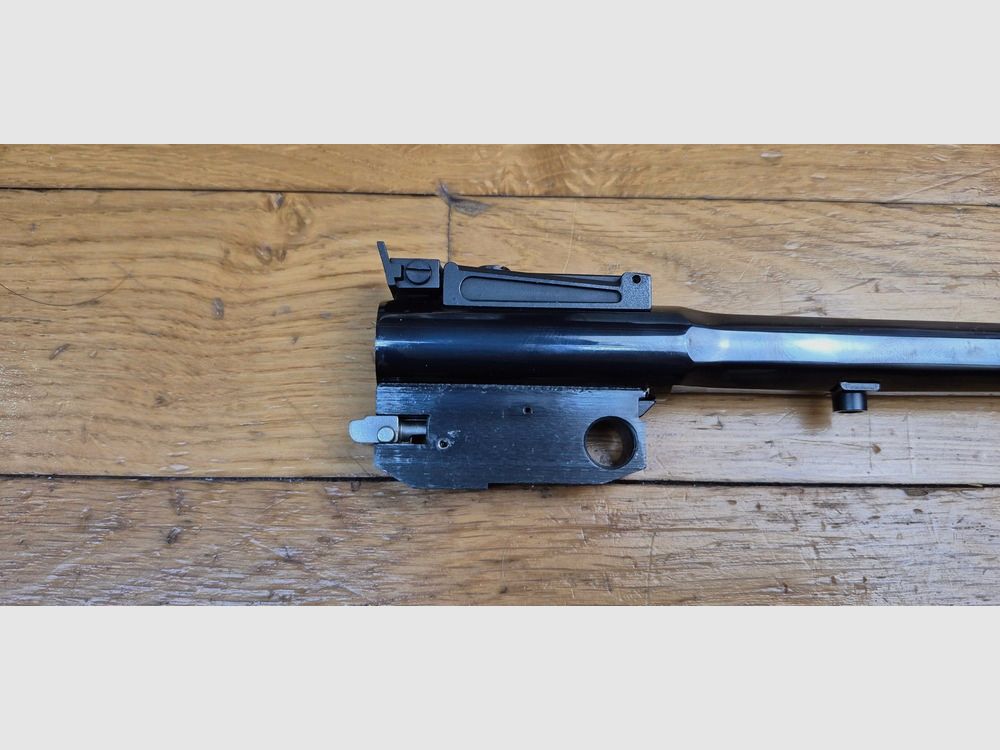 Sehr schöner Lauf für Thompson Center Pistol – Modell Contender – 10 Zoll Lauf – Selten im Kaliber 38 special – Rochester Waffen – Wunderschöner oktagonaler Lauf mit prächtigen Zügen – 100% Brünierung – Schönes Stück für Training und Präzision – TBE+++, Bild 18 von 21
