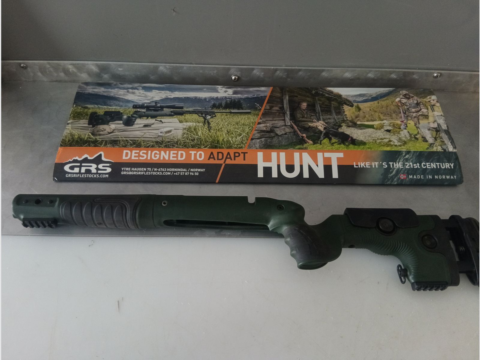 GRS Bifrost Calcio per Tikka T3/T3X LH Verde per mancini