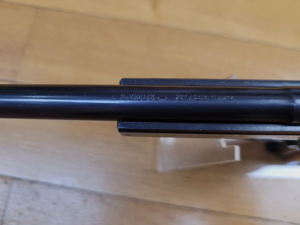 Schöner Unique Modell D6 – Kal. 22LR – Lauf 6 Zoll – Ausgezeichneter mechanischer und ästhetischer Zustand – Zehn-Schuss-Magazin – Sehr zuverlässiges Modell aus Vollstahl – In Originalverpackung für einen Zustand der Waffe, der nahezu neu ist!, Bild 14 von 21
