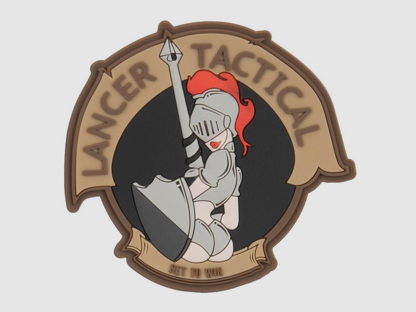 Patch Kriegerin Lancer Tactical - Hochwertiger Velcro - Militärdesign - Einfache Personalisierung und Identifikation, Bild 2 von 2