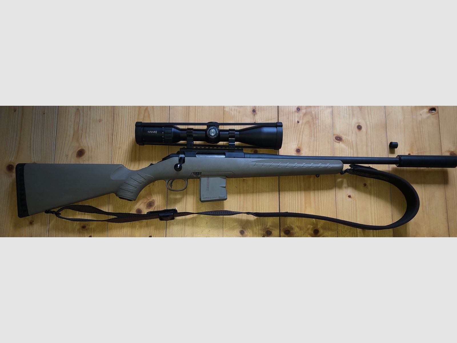 Ruger American Ranch 5.56 .223 z a-tec ar30-4 i Steiner Ranger 4 3-12x56 abs.60 bel.