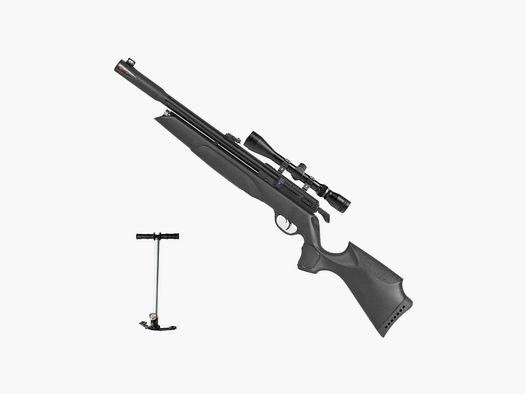 PACK LUFTGEWEHR GAMO ARROW PCP 20 J KAL. 4,5 MM + ZIELFERNROHR + PUMPE