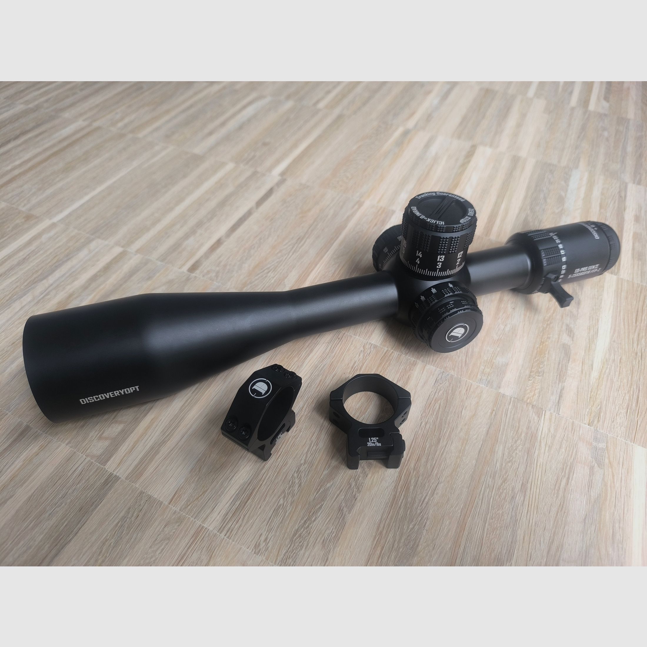 DISCOVERY OPTICS ED-PRS GEN 2 5-25X56SFIR FFP-MRAD riflescope no Kahles Vortex Sightron Nightforce Athlon