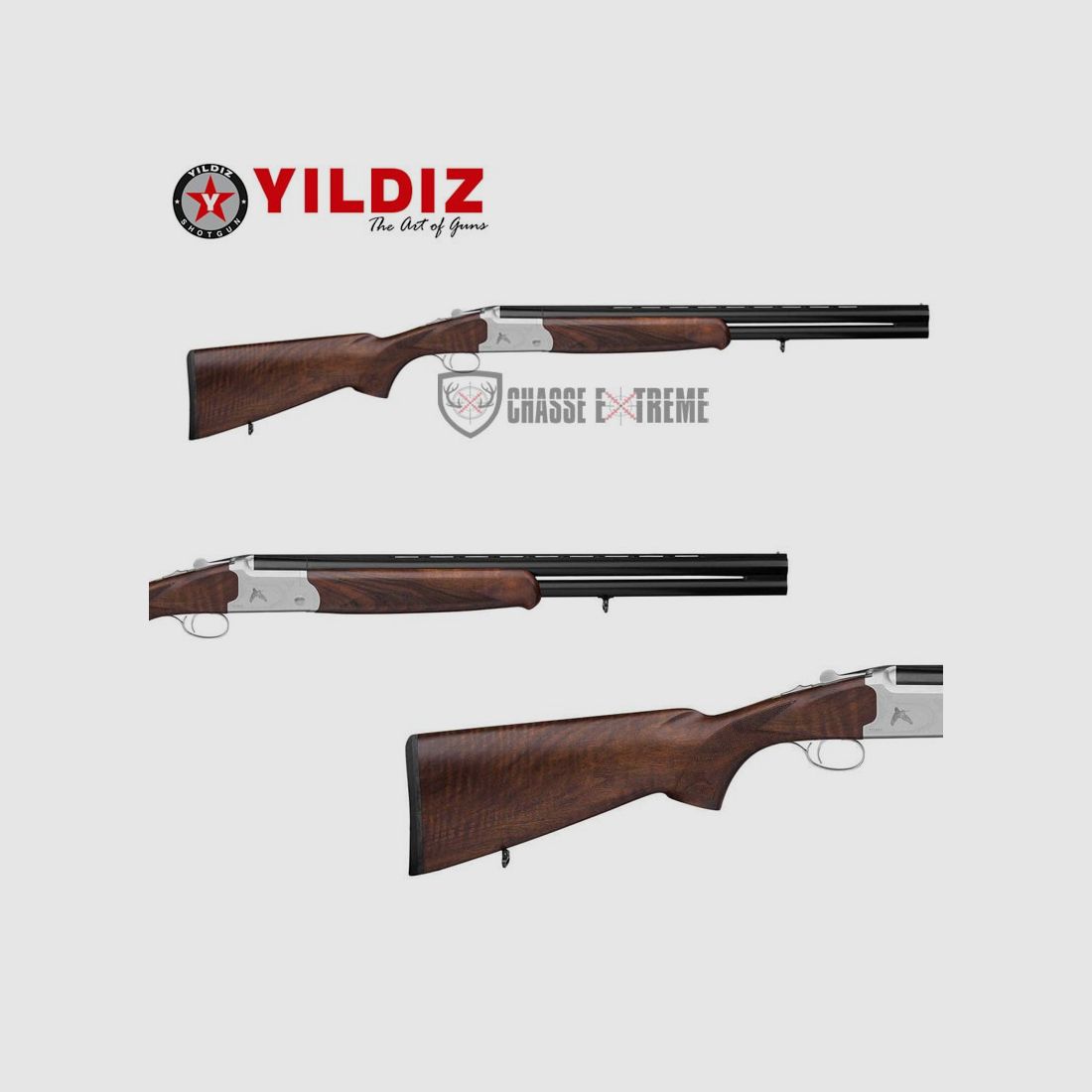 YILDIZ Bécassier Strzelba 61cm Gładka Dolna Lufa Kal. 12/76