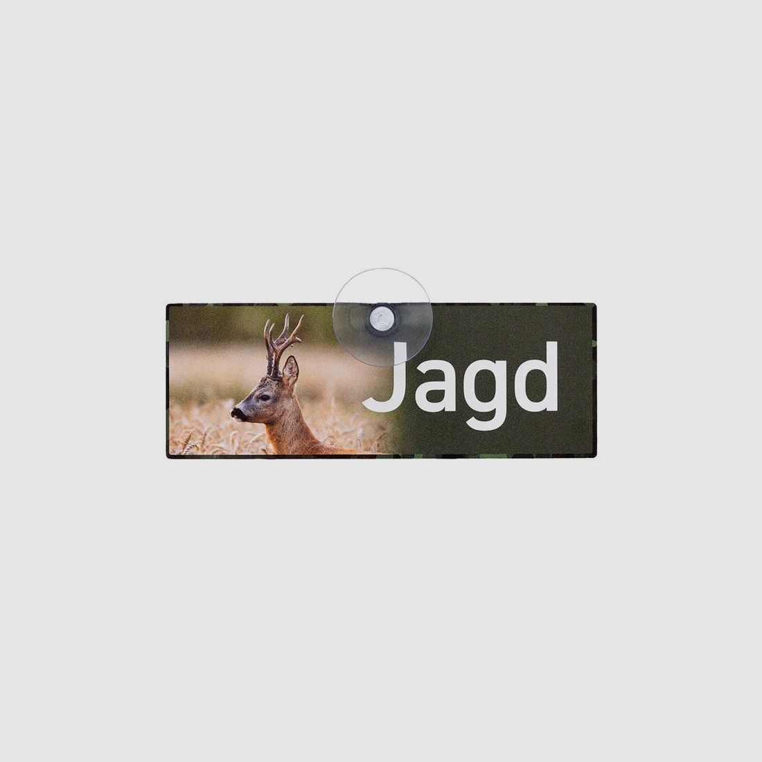 Wilde Hilde Autoschild mit Saugnapf - Jagd