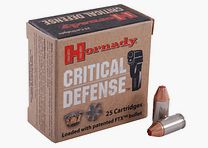 Hornady Critical Defense .380 ACP 90GR FTX 25 Rounds