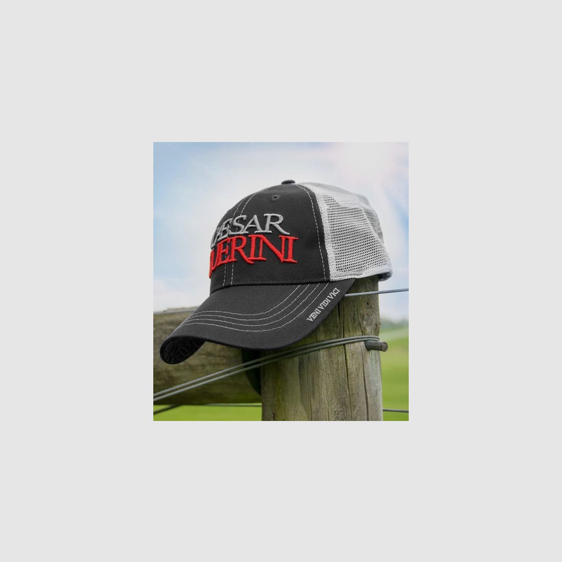 Caesar Guerini – CASQUETTE CAESAR GUERINI BLANCHE ET NOIRE, image 2 sur 2