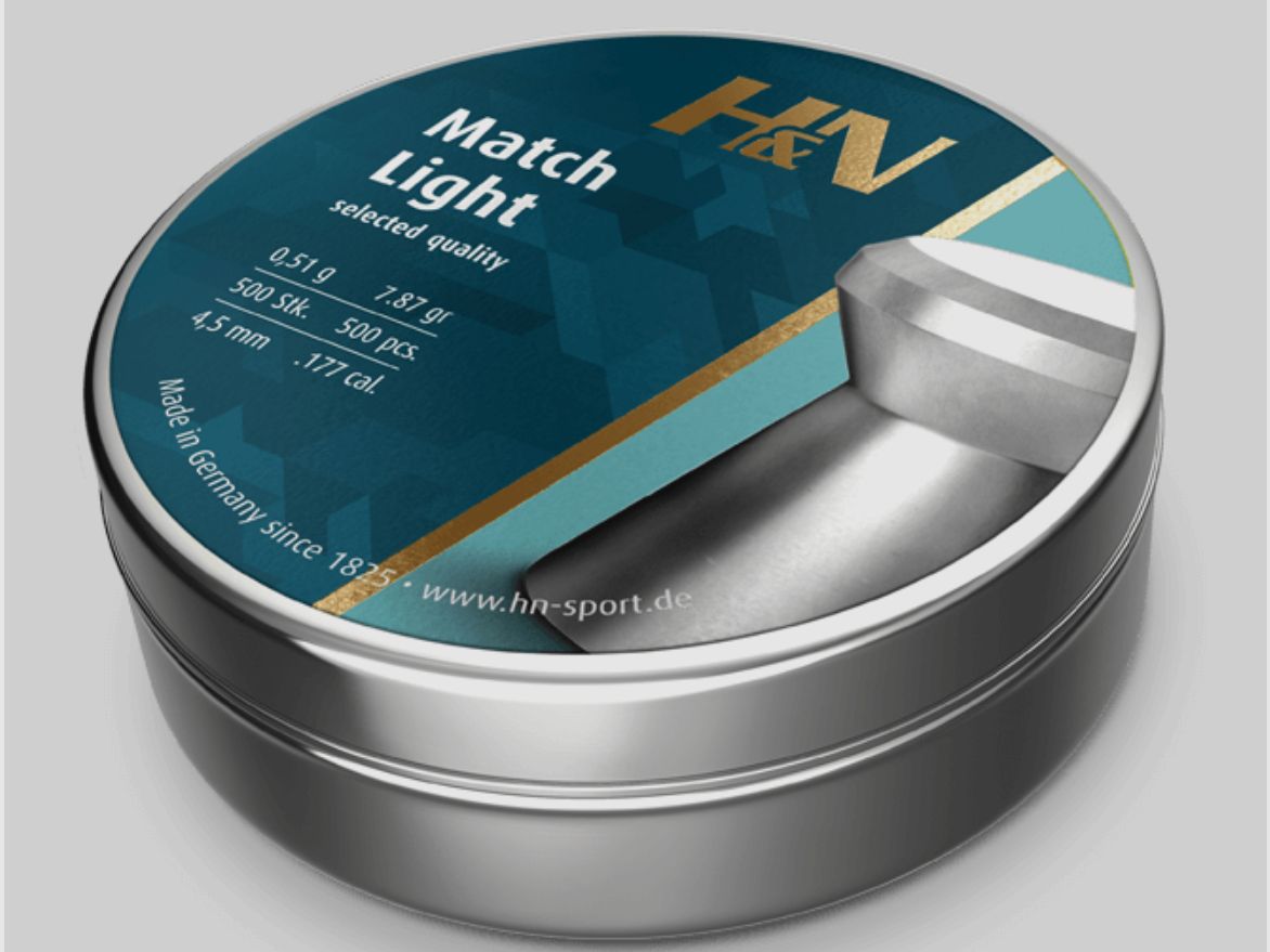 H&N Match Light – Diabolo Caliber 4.5 mm