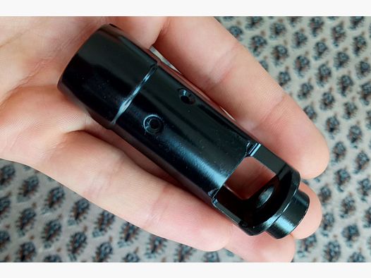 Tauchangebot: Wiesa 5,45/.223 Zick-Zack Flash Hider  gegen Arsenal Flash Hider // DDR NVA MPi AK74 24x1,5 mm Rechtsgewinde Mündungsbremse Mündungsfeuerdämpfer