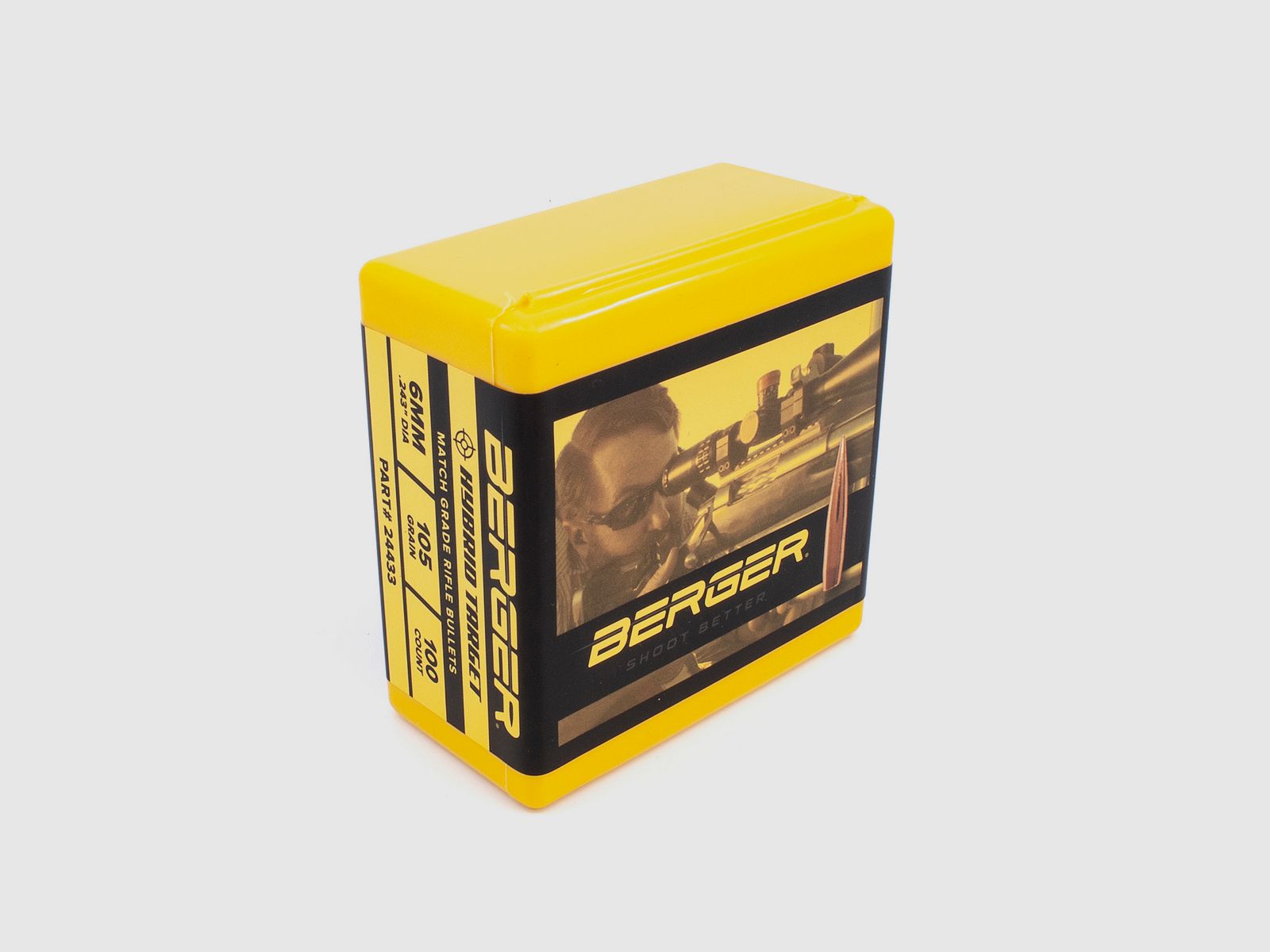 Berger Geschoss 6mm/.243 Hybrid Target 105GR 500 Stück