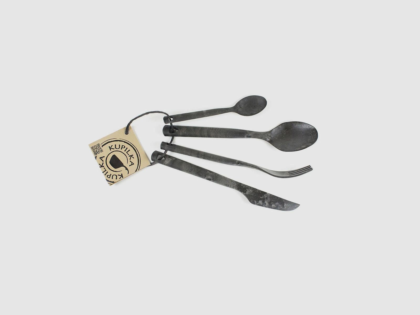 Kupilka Kupilka Besteckset vierteilig schwarz