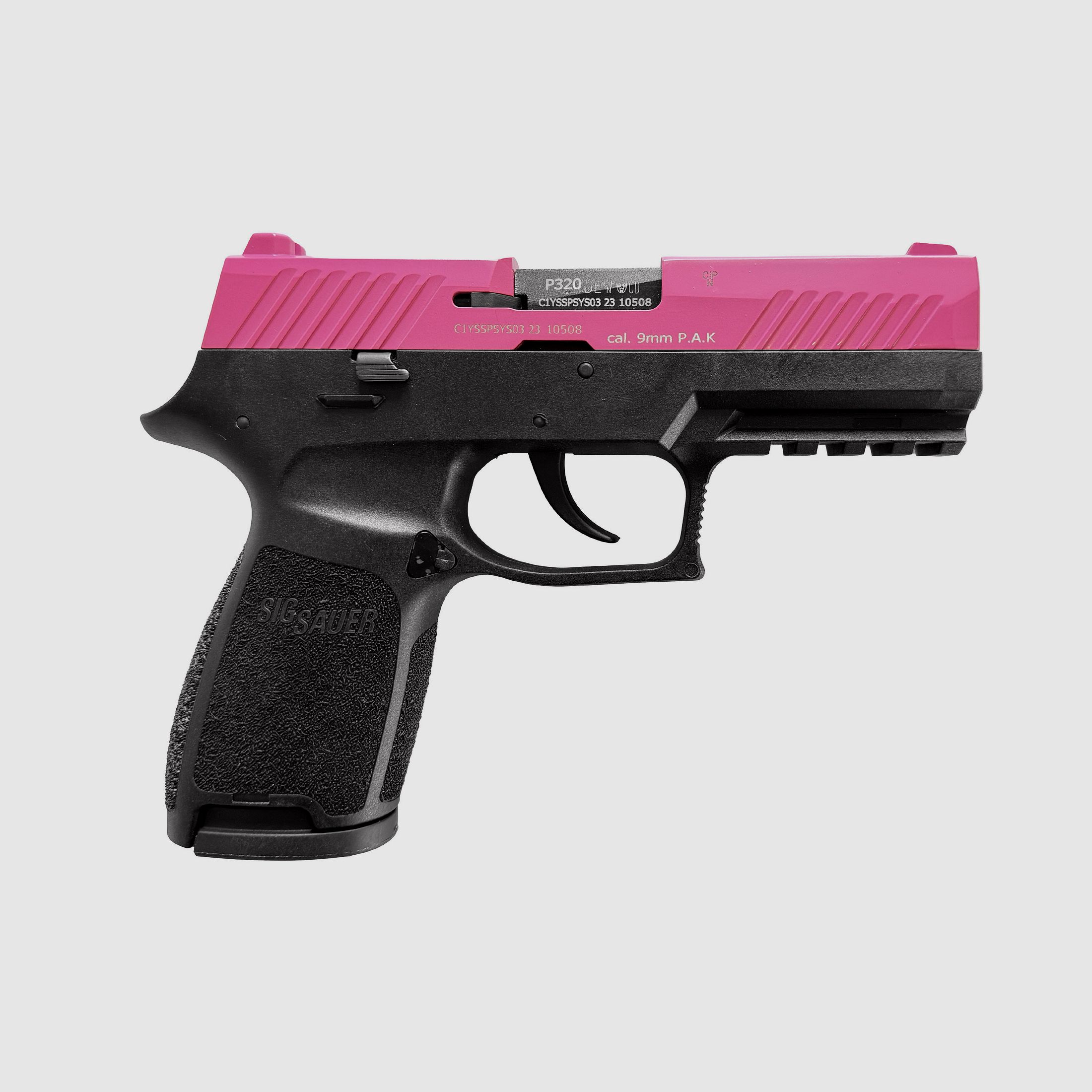 Sig Sauer P320 Schreckschuss Pistole 9mm P.A.K. Pink - Neuwertig