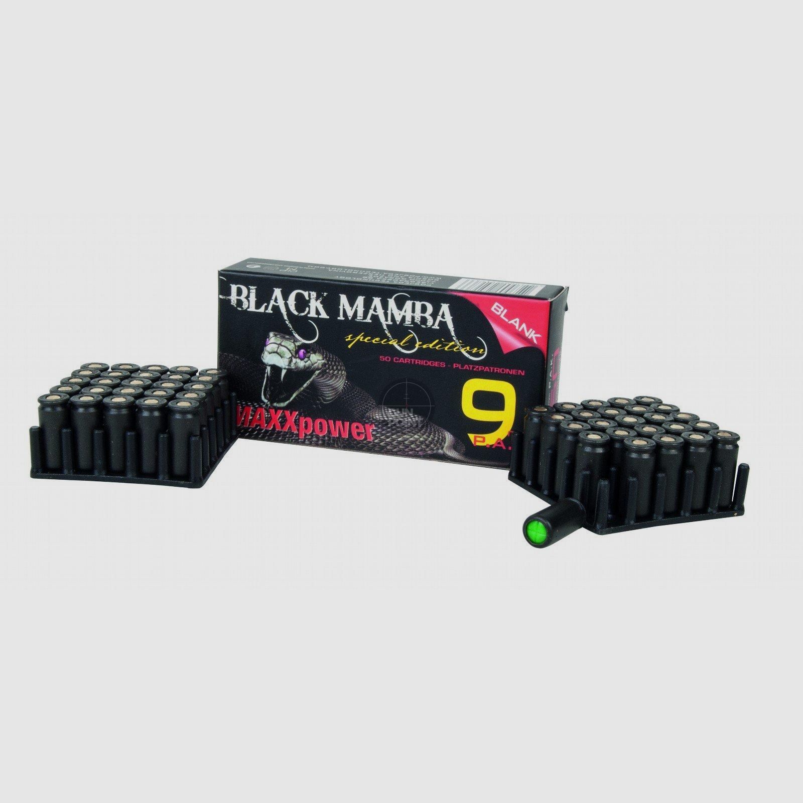 Victory Black Mamba MAXXPOWER - Cartucce a salve 9 mm P.A.K - 50 pz