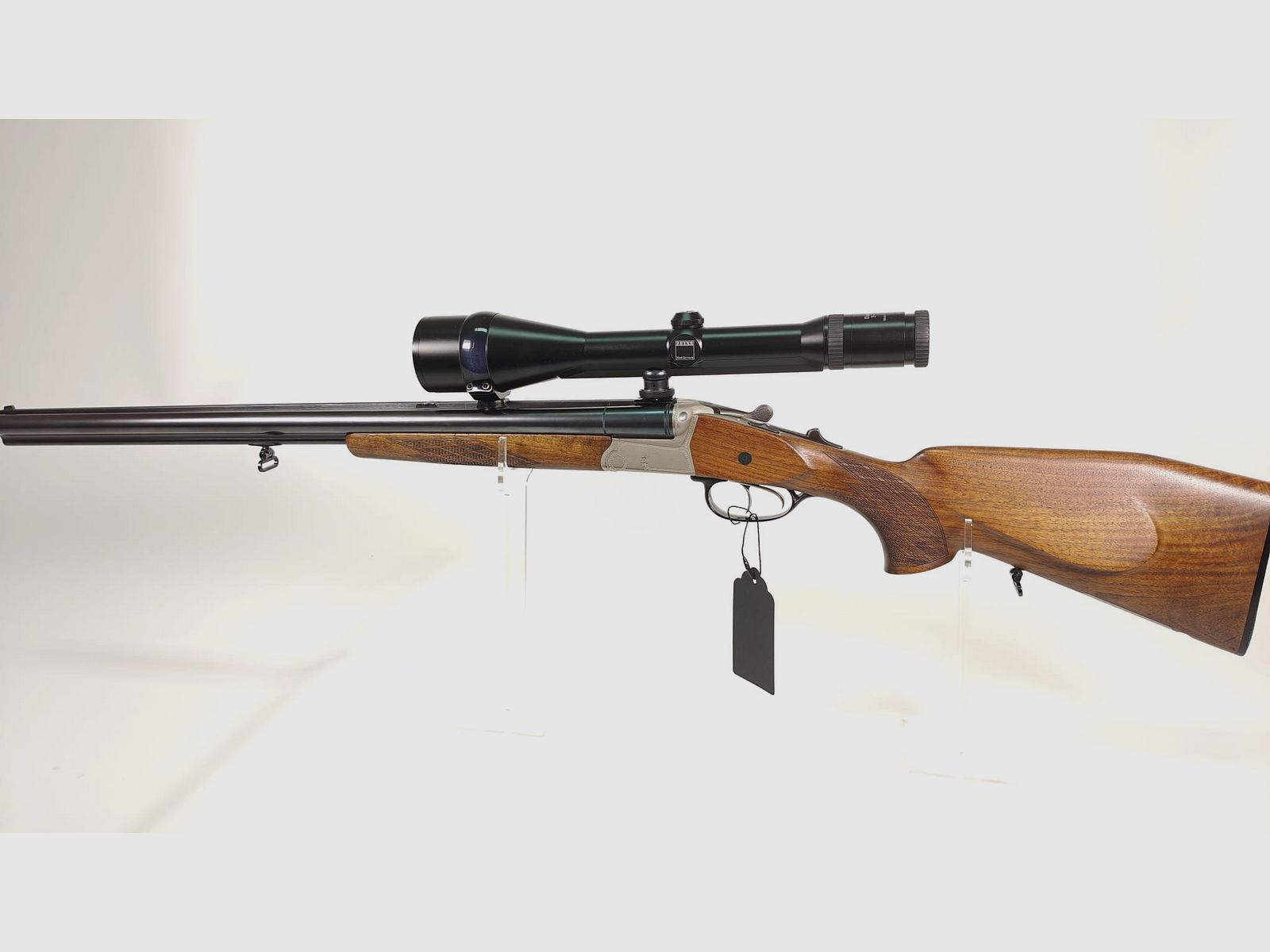 Krieghoff Trumpf Simplex Drilling 7x65 R / 16/70 with insert barrel .222 Rem. and Zeiss Diavari ZM 3–12x56 T*, image 1 of 9