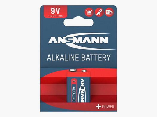 Alkaline Batterij Ansmann 6LR61 9 Volt - Hoge Prestaties - Lange Duur - Betrouwbaarheid in het Veld