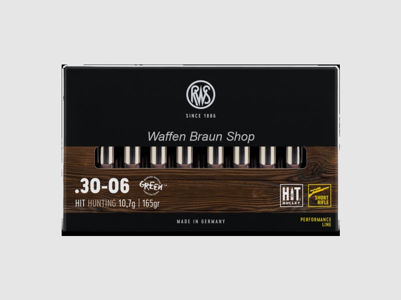 RWS .30-06 Hit Short Rifle Performance Line 10,7g/165 gr. a"20 St.