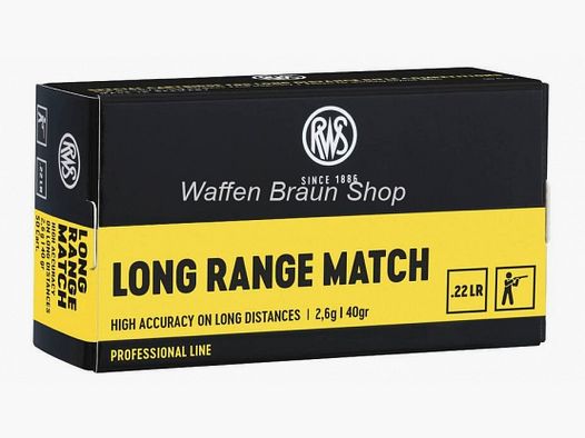 RWS .22 LONG RANGE MATCH 2,6g/40gr 50 Stück