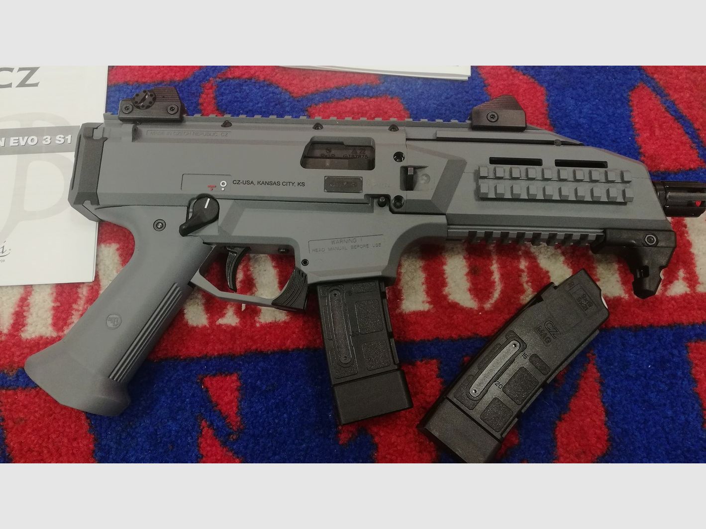 CZ SKORPIO EVO3-S1 PISTOLE 9X19 URBAN GREY., Bild 4 von 5