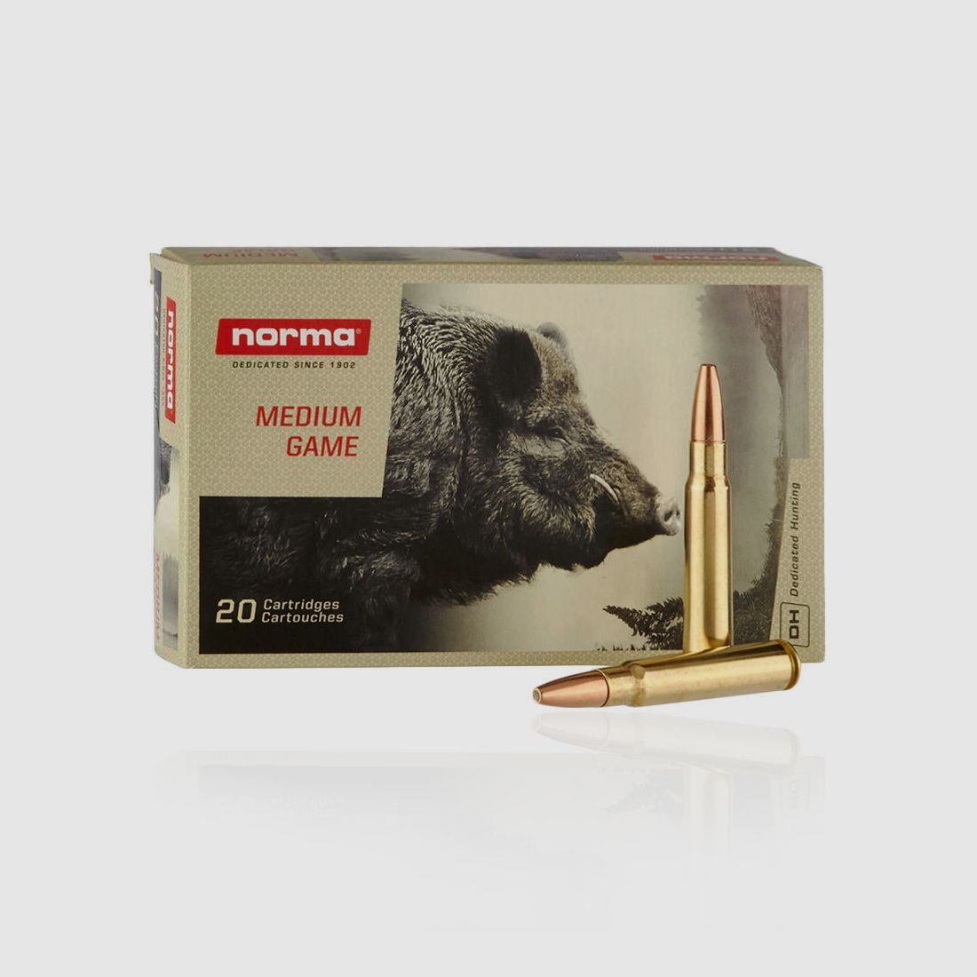 Norma Vulkan Büchsenpatronen 8x57IS 12,7g / 196grs. - 20 Stück