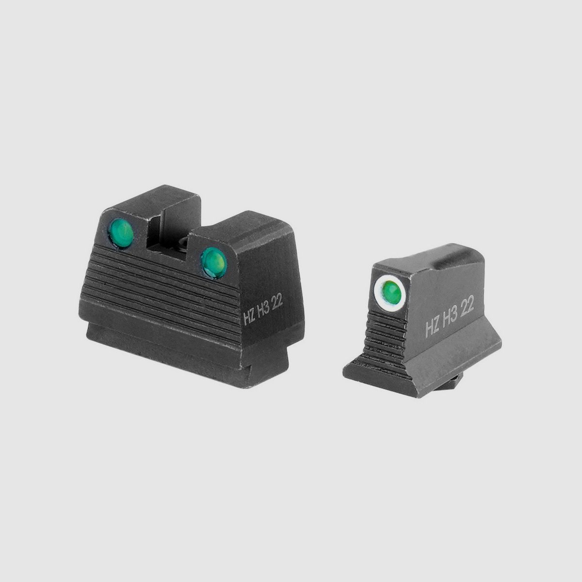 HIVIZ - Organes de visée au tritium Co-Witness NiteSight - Glock MOS - Vert - Contour blanc - GMNG21-2, image 1 sur 3