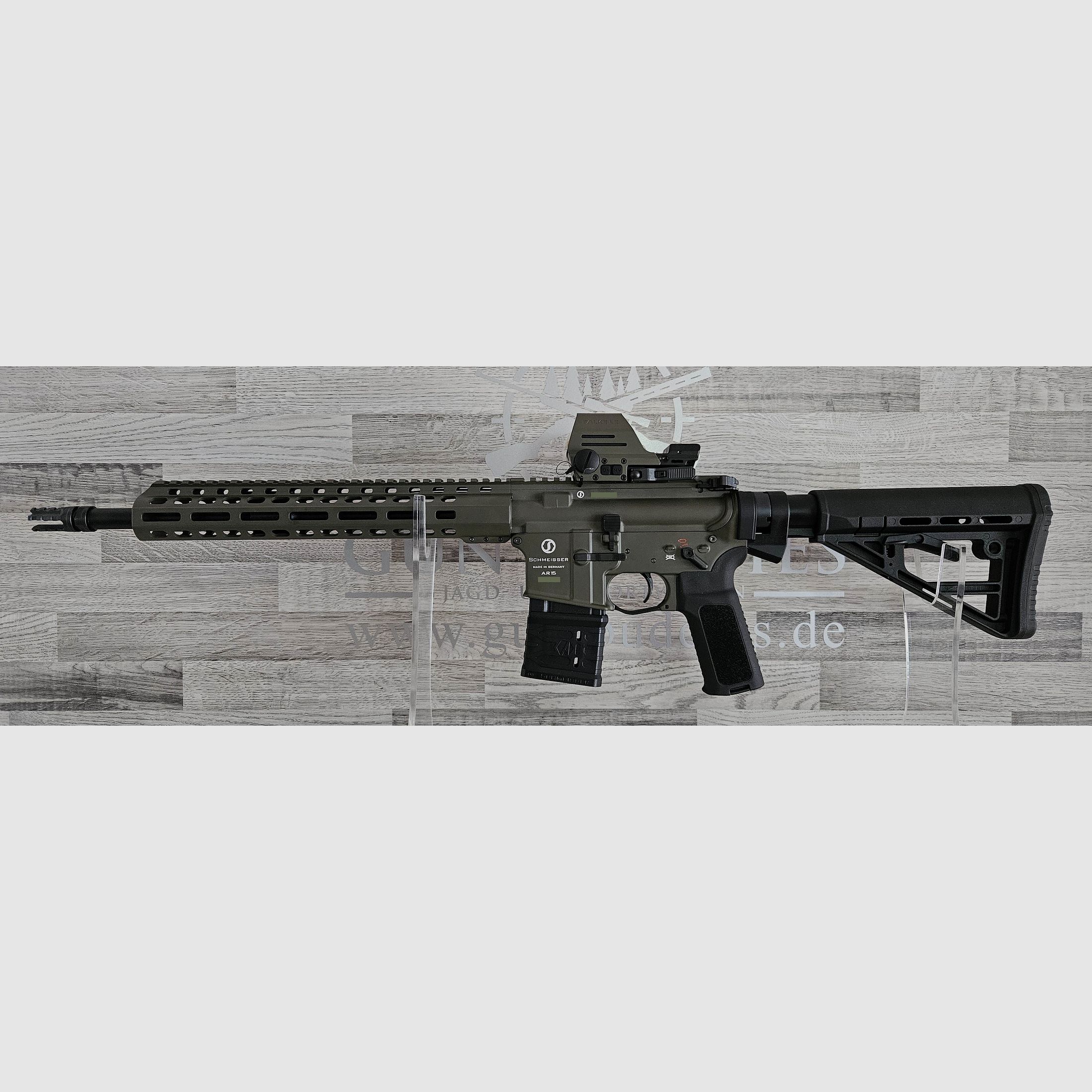 Schmeisser AR-15 M4FL OD Green 14,5" Kal. .223Rem. + Falke LE OD Green - versandkostenfrei - Neuware vom Fachhandel