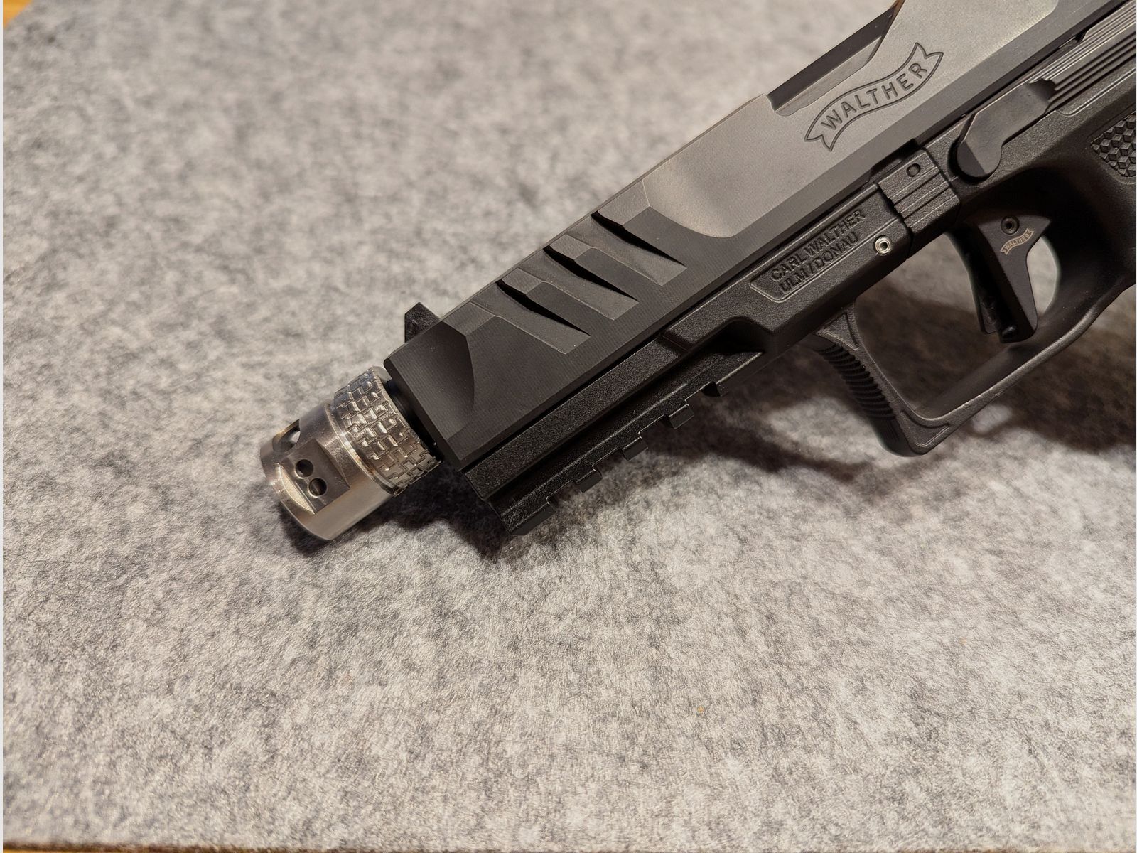 Walther PDP Kompensator reduziert Hochschlag auch für andere.