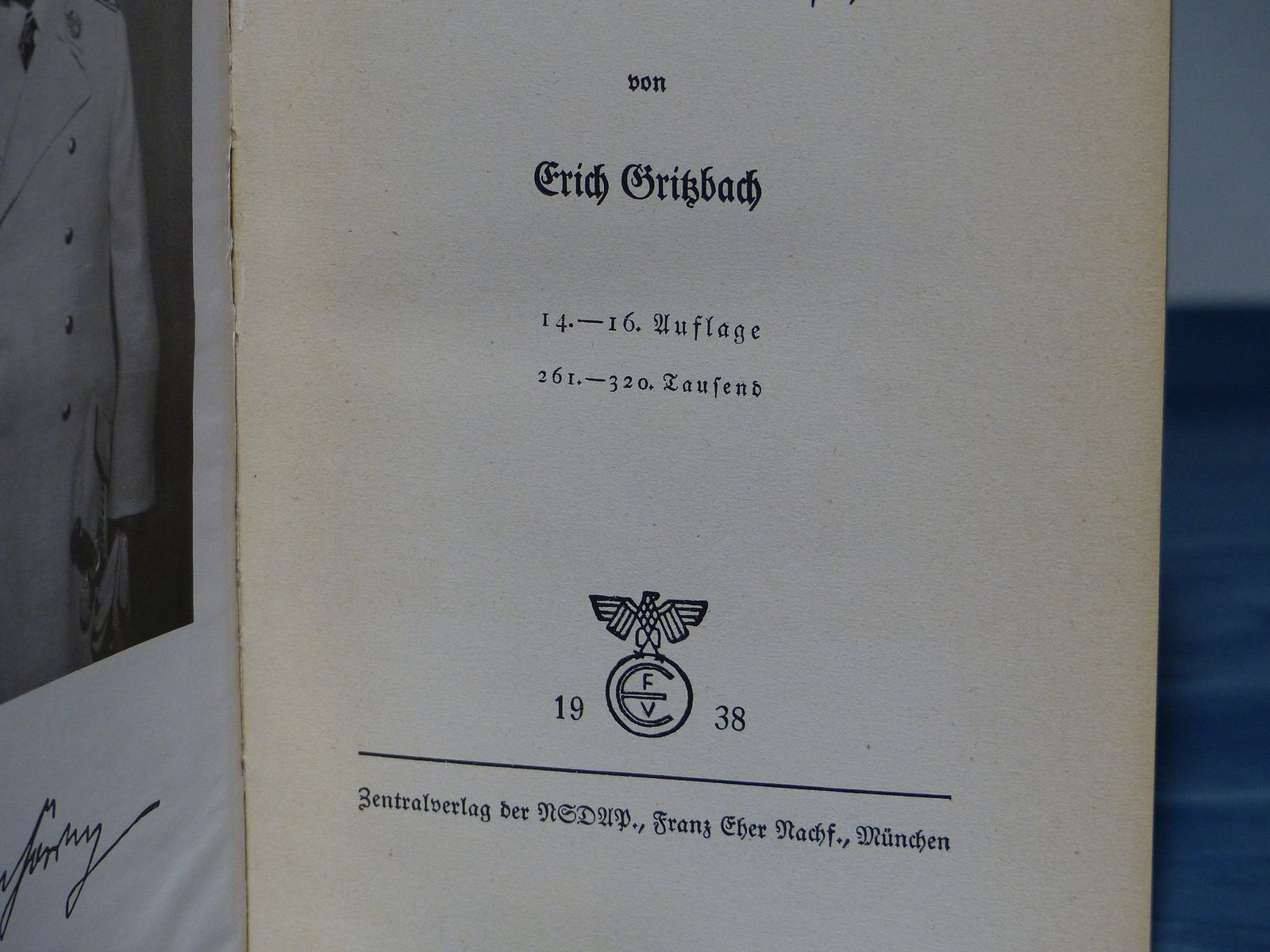 Libro Herman Göring, obra y hombre de Erich Gritzbach 1938 WK II WK 2, imagen 3 de 6
