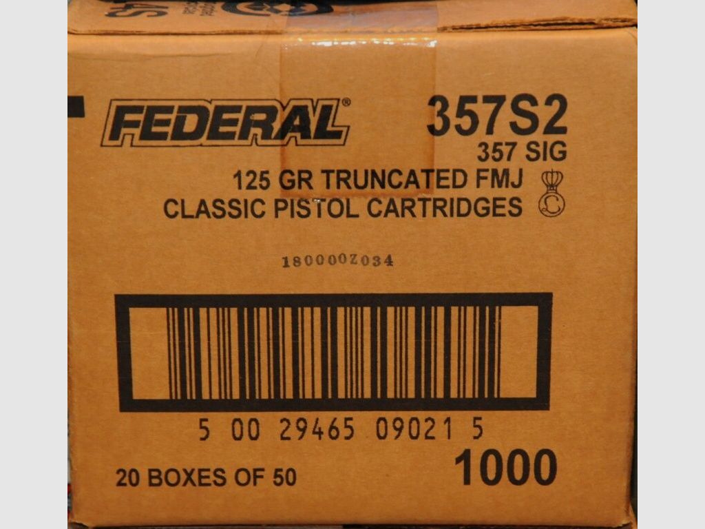 Federal Classic 125gr Full Metal Jacket 357S2
