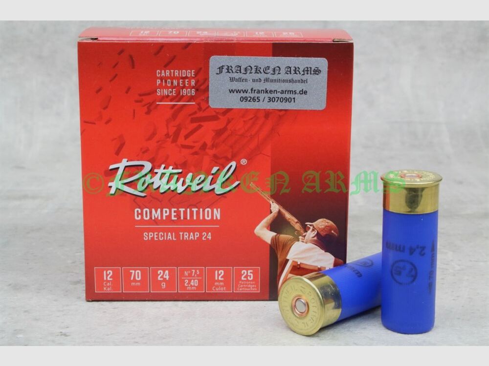 Rottweil Special Trap 24 12/70 2,4 mm 25 pezzi prezzi all'ingrosso