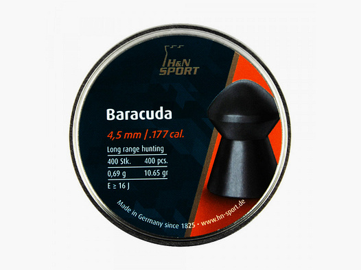 H&N BARACUDA DIABOLOS 4,5 MM GLATT - 400 STÜCK