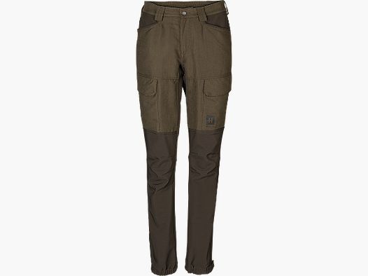 Pantalones Escandinavos Härkila Mujer Verde Sauce/Marrón Oscuro 38/32"