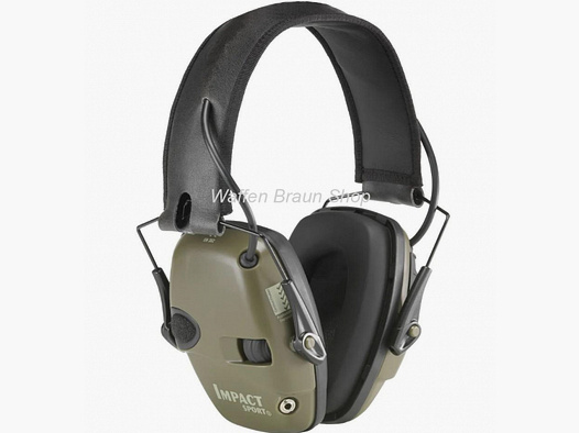 Howard Leight Impact Sport - Aktiver Kapsel-Gehörschutz für Jagd- & Schießsport - SNR: 25 dB