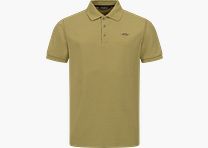 Herren Solid 25 Polo Shirt Matt Gold L