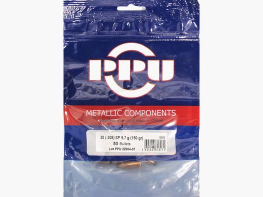 PRVI GESCHOSSE CAL30 GR 150 SP PZ 50