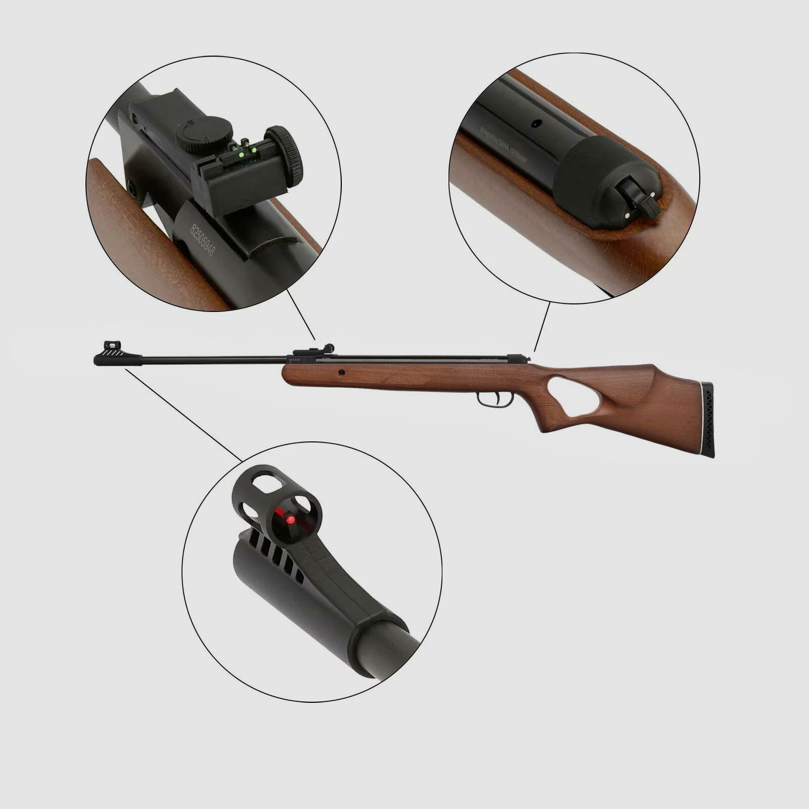 Diana 250 two-fifty Knicklauf Luftgewehr Kaliber 5,5 mm Diabolo (P18)