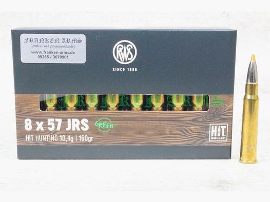 RWS HIT 8x57IRS 160gr. 10,4g 20 pezzi prezzi a scalare