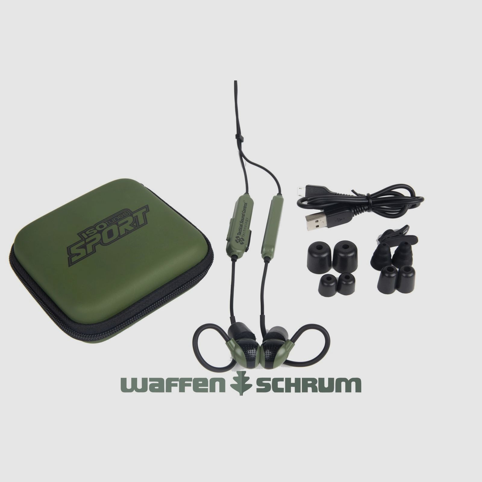ISOtunes Sport Advance Tactical / mit Bluetooth / grün /