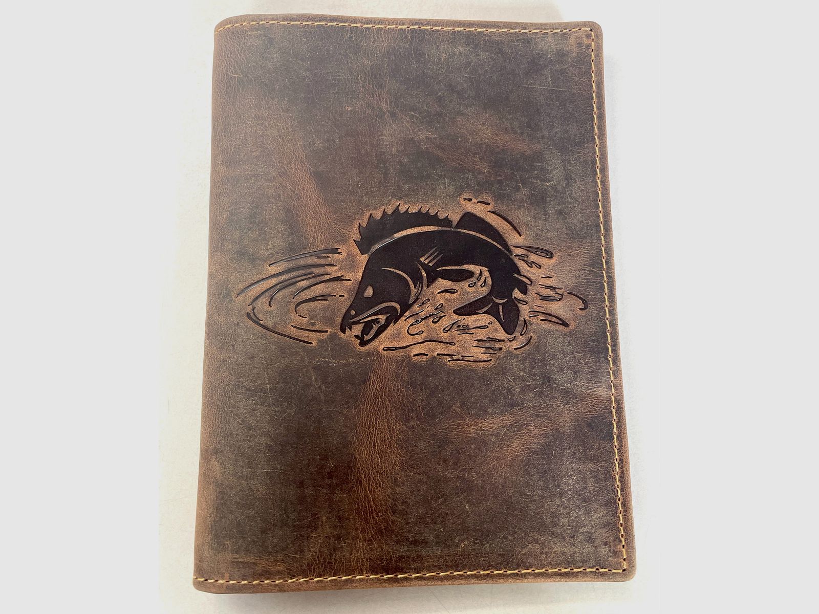 Greenburry 328B-Zander-25 Vintage Ausweismappe 4 tlg. Zander Leder braun