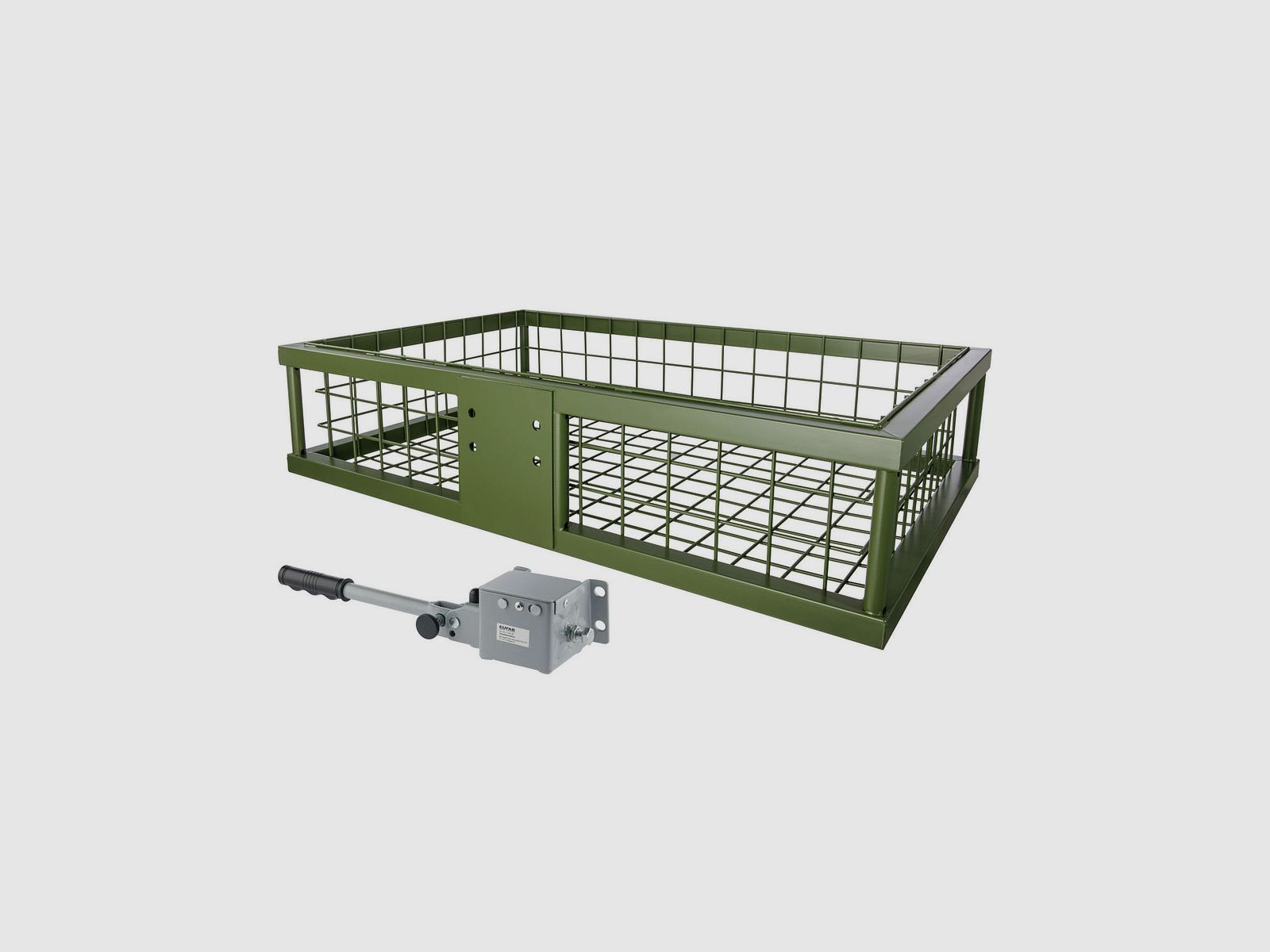 Heckträger 890x585x200 mm beschichtet mit Schnellkupplung