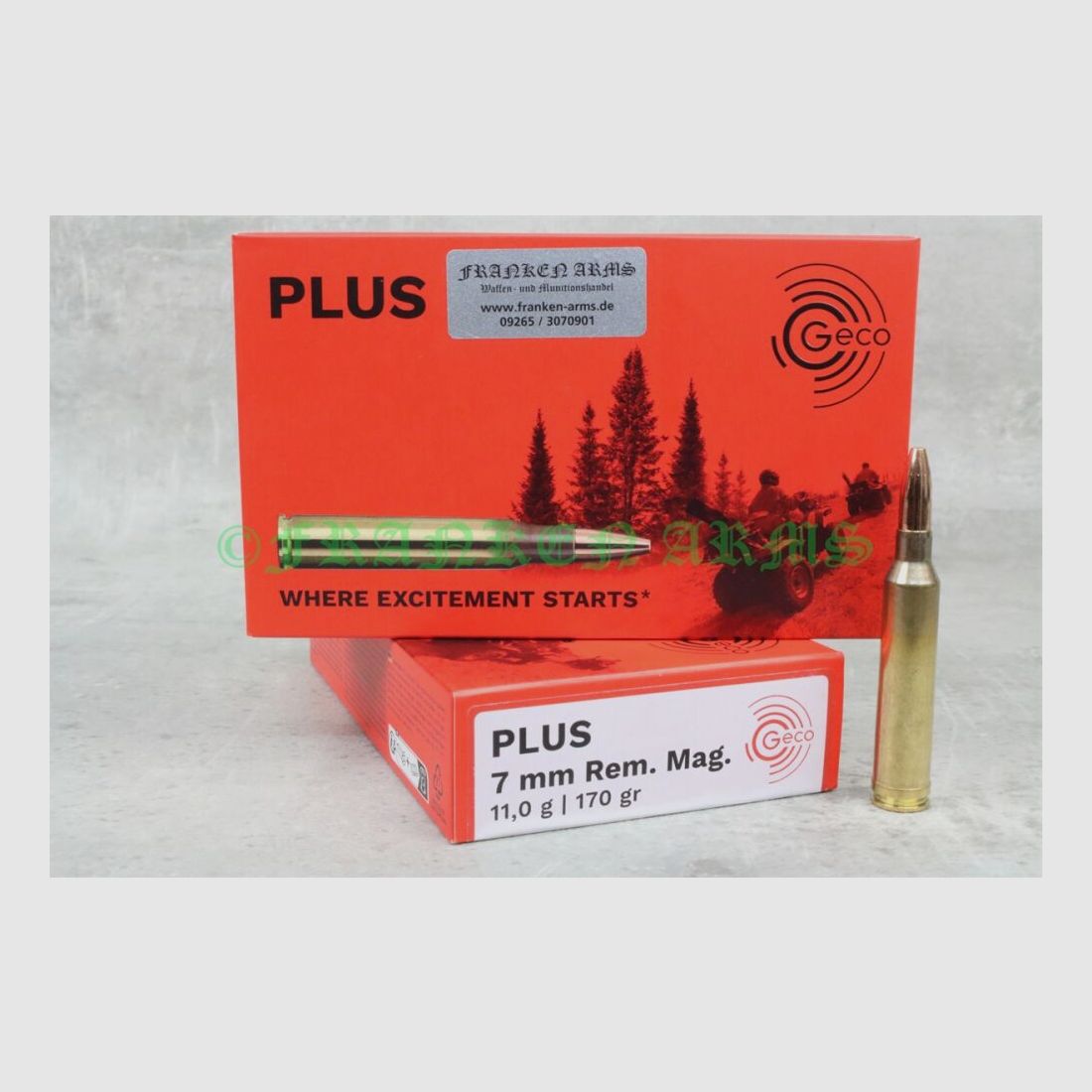 GECO Plus 7mm Rem. Mag. 170gr. 11g 20 pieces quantity discounts