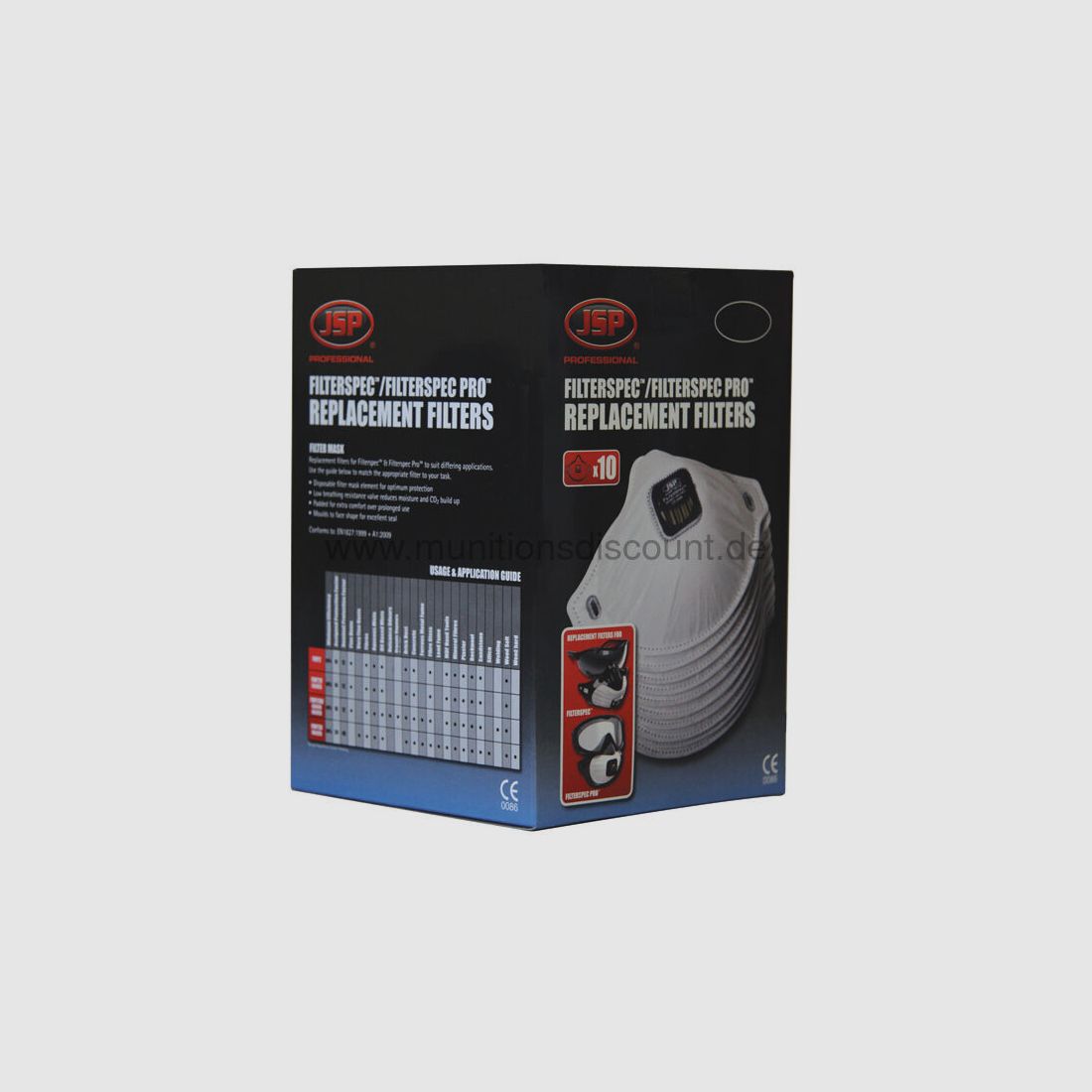 JSP Safety Ersatzfilter zur Schutzbrille